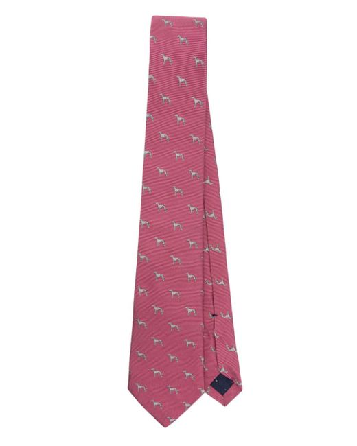 Paul Smith dog-motif tie