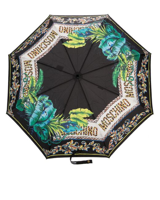Moschino mix-printed foldable umbrella