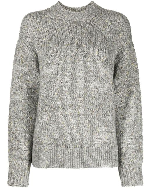 b+ab mélange-effect knitted jumper