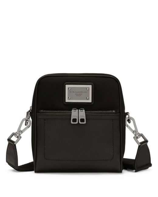 Dolce & Gabbana logo-plaque zip-fastening messenger bag