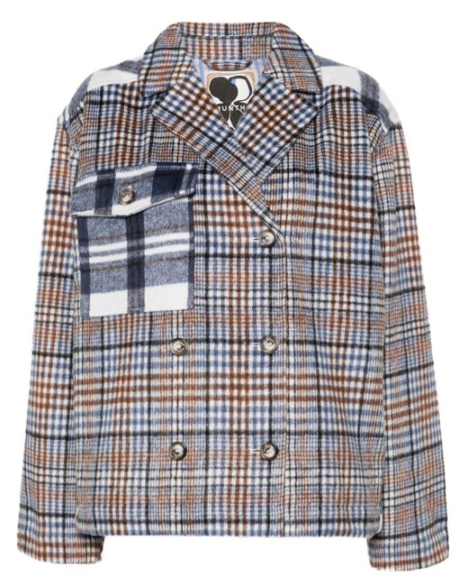 Munthe Lorna checked double-breasted jacket