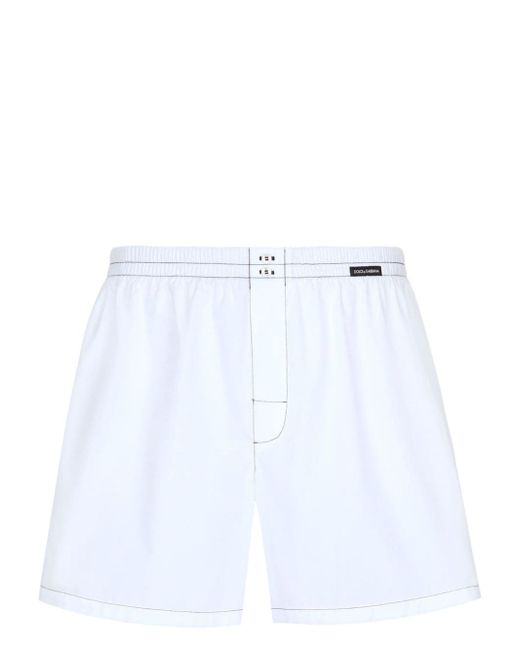 Dolce & Gabbana logo-patch boxers shorts