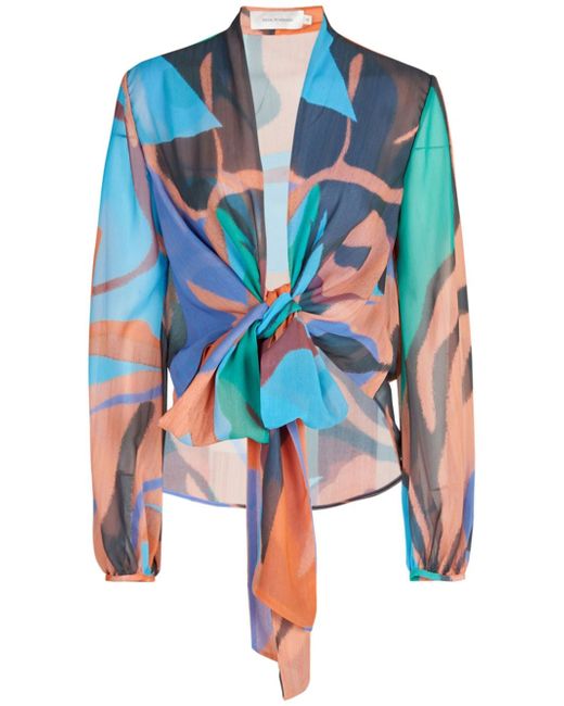 Silvia Tcherassi Honey abstract-print blouse