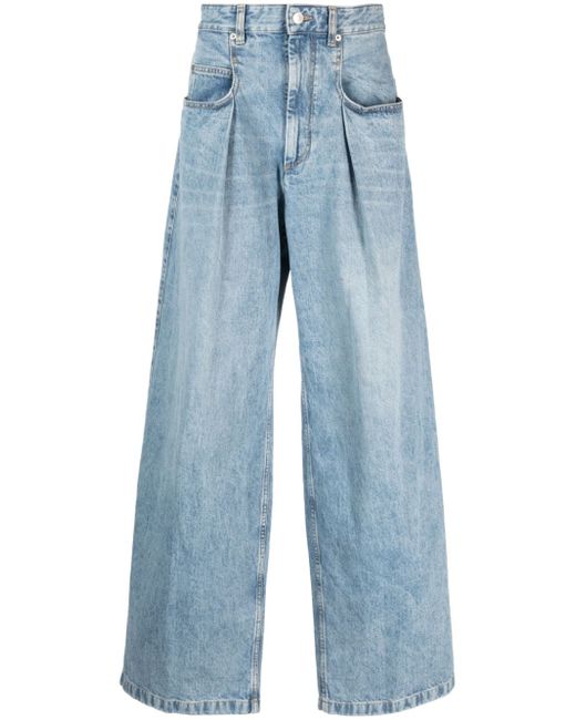 Marant Janael pleat-detail wide-leg jeans