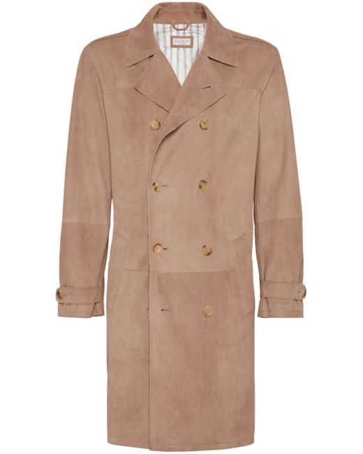 Brunello Cucinelli notched-lapels coat
