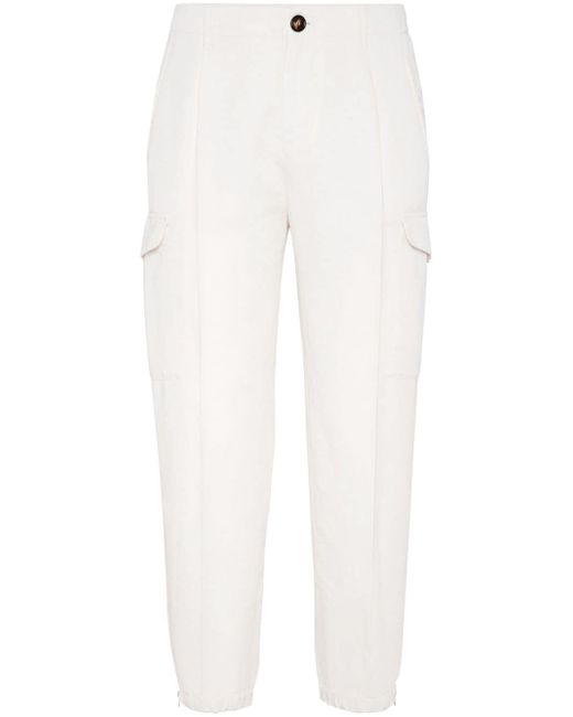 Brunello Cucinelli cargo-pocket cropped trousers