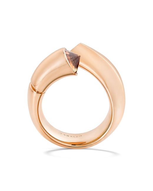 Tabayer 18kt rose gold Large Oera diamond ring