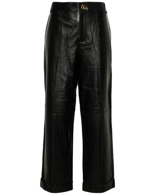 Aeron Zima leather straight-leg trousers