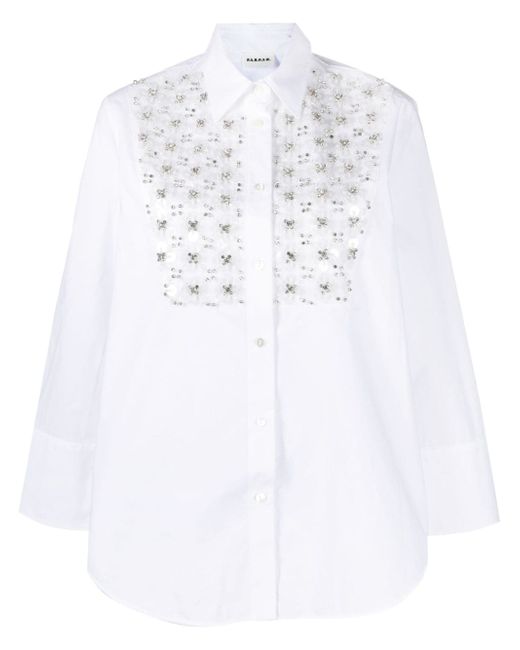 P.A.R.O.S.H. sequin-embellished poplin shirt