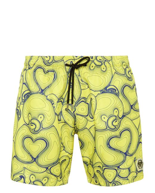 Philipp Plein Teddy Bear-print swim shorts