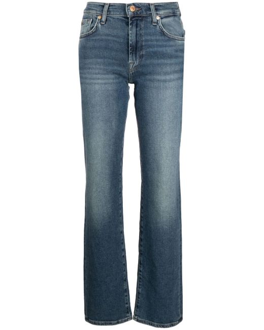 7 For All Mankind Ellie mid-rise straight-leg jeans