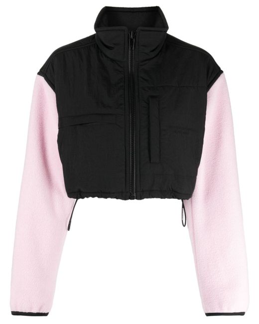 Alexander Wang panelled zip-up cropped jacket