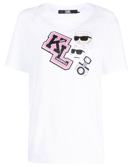 Karl Lagerfeld Ikonik Varsity oversized T-shirt