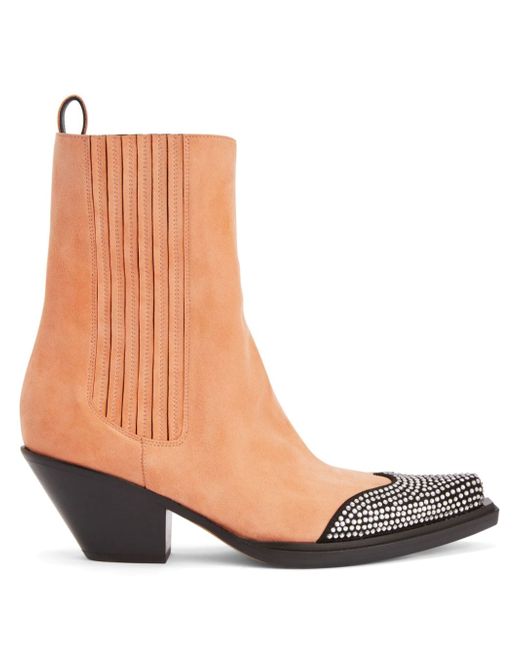 Alexandre Vauthier suede studded ankle boots