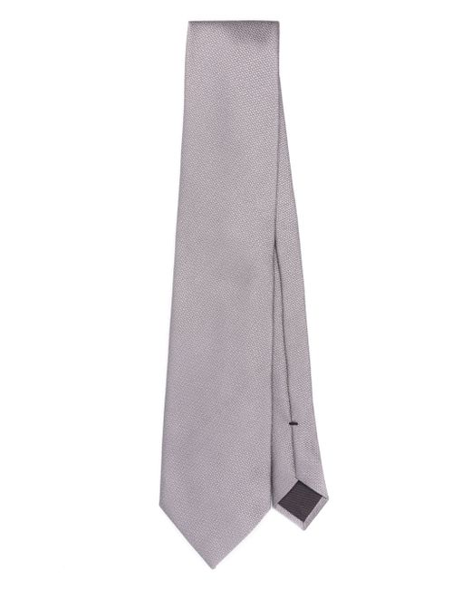 Tom Ford geometric-pattern print silk-blend tie