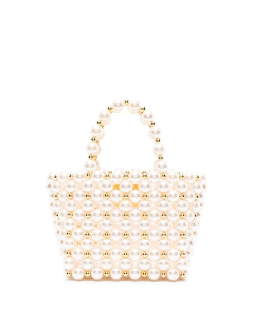 Vanina Reveries pearl-embellished tote bag