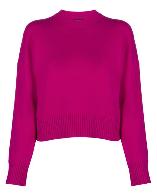 Maje flora-intarsia-knit cashmere jumper
