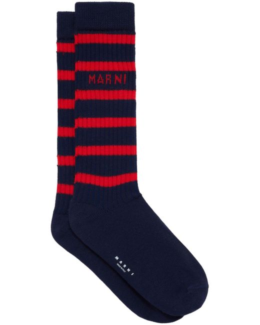 Marni striped ribbed socks
