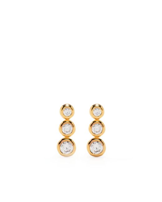 Missoma Articulated Tripe crystal-embellished stud earrings