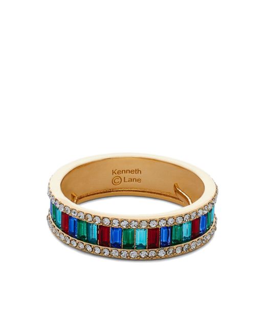 Kenneth Jay Lane crystal-embellished bangle bracelet