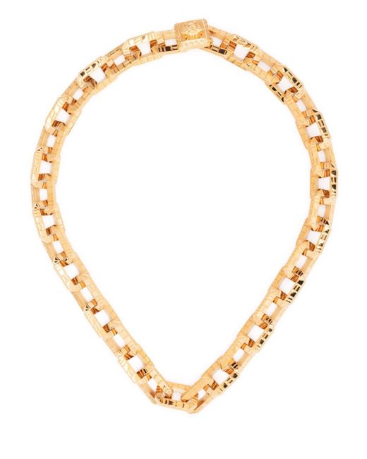 Versace Greca Quilting chain necklace