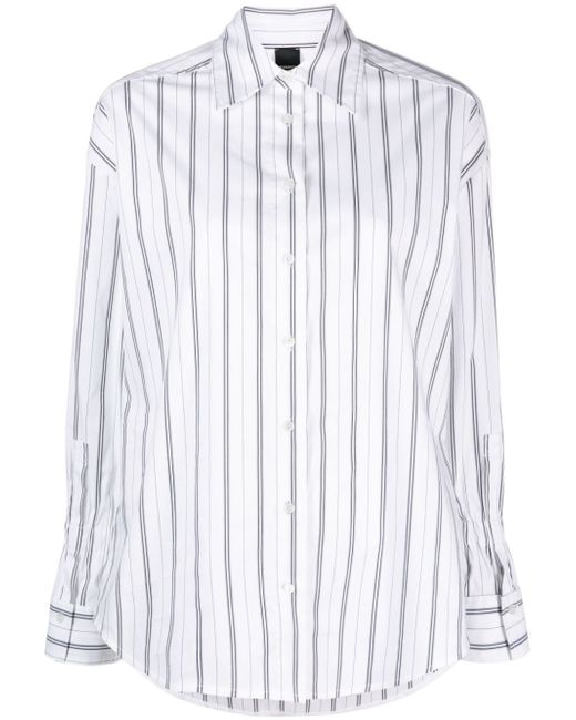 Pinko striped long-sleeve shirt