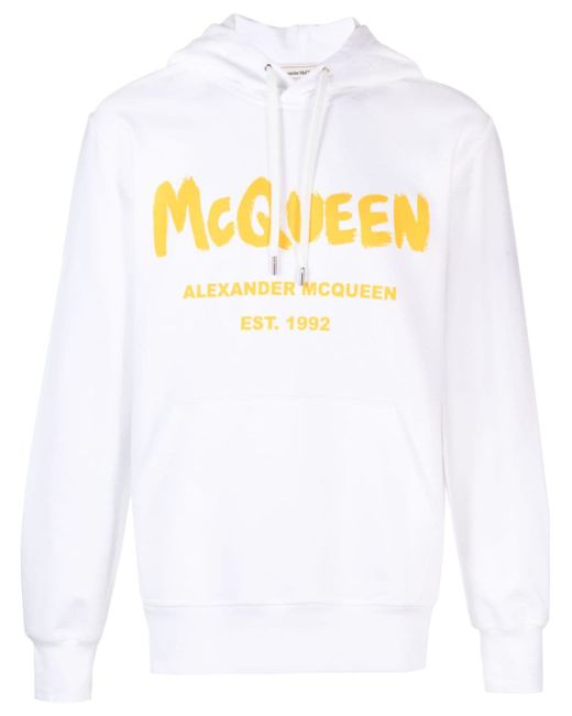 Alexander McQueen Graffiti logo-print hoodie