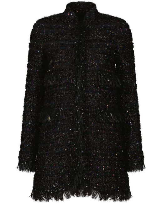 Giambattista Valli sequin-detail tweed minidress