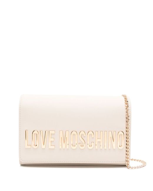 Love Moschino logo lettering cross body bag