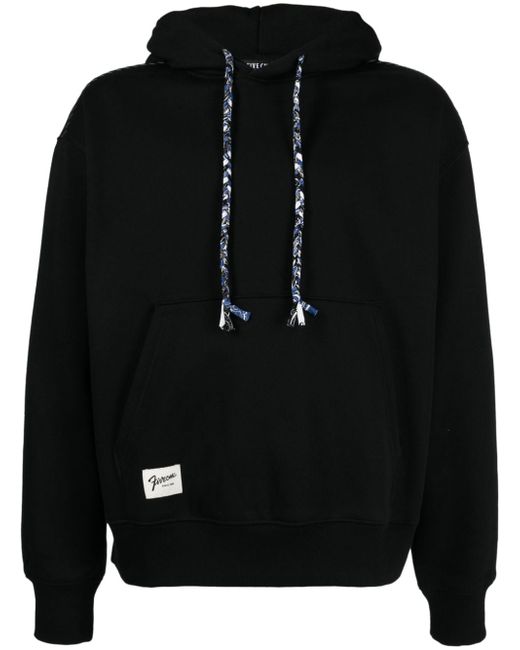Five Cm logo-patch cotton-blend hoodie