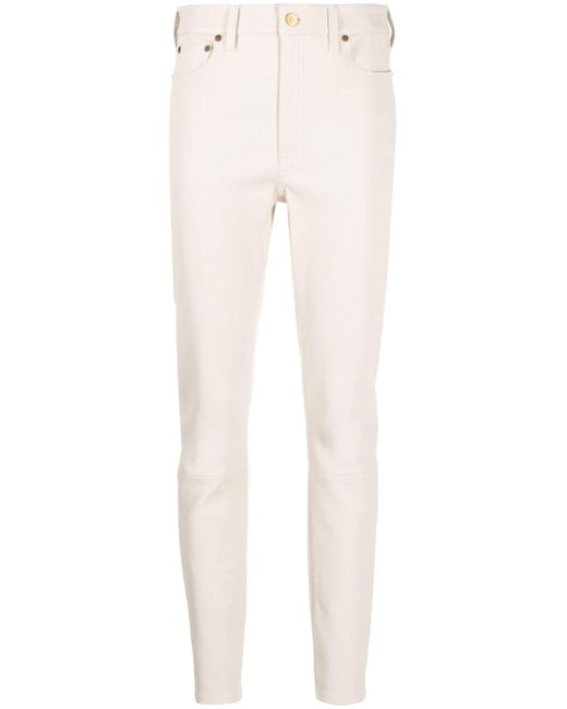 Polo Ralph Lauren leather slim trousers