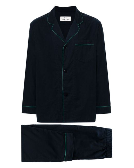 Fursac contrasting-trim pajama set