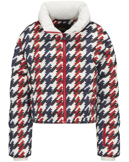 Perfect Moment Nevada houndstooth-print puffer jacket