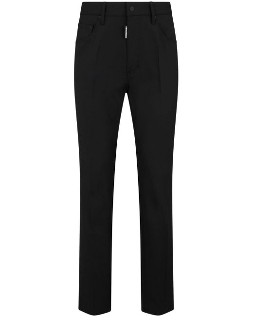 Dsquared2 tapered wool blend trousers