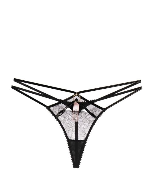 Agent Provocateur Foxie strappy floral-lace thong