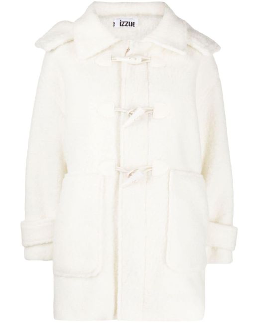 Izzue hooded faux-shearling jacket