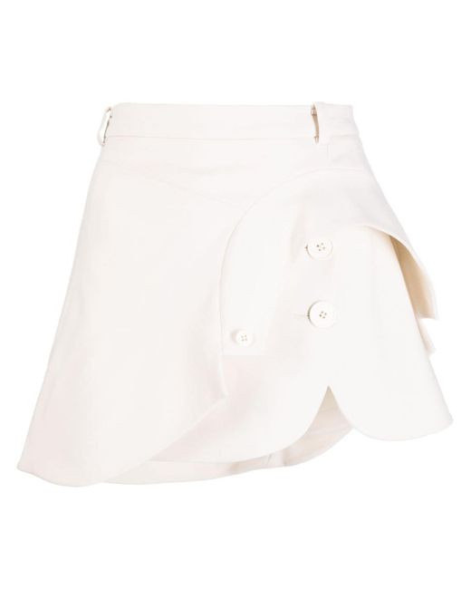 Monse high-waisted asymmetric layered skirt