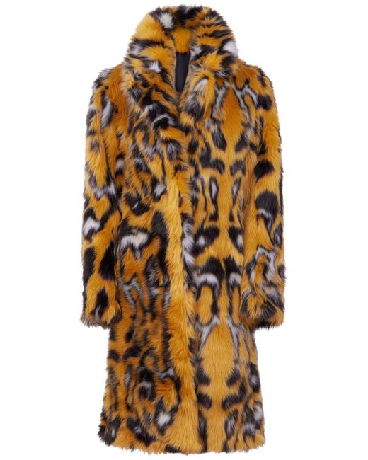 Rabanne leopard-print faux-fur coat