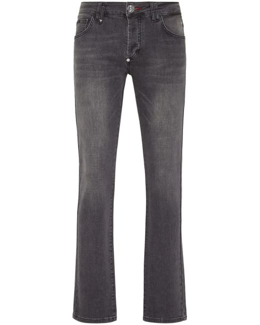 Philipp Plein Supreme Iconic low-rise straight-leg jeans