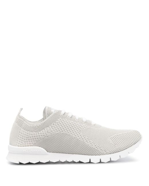 Kiton lace-up cashmere sneakers