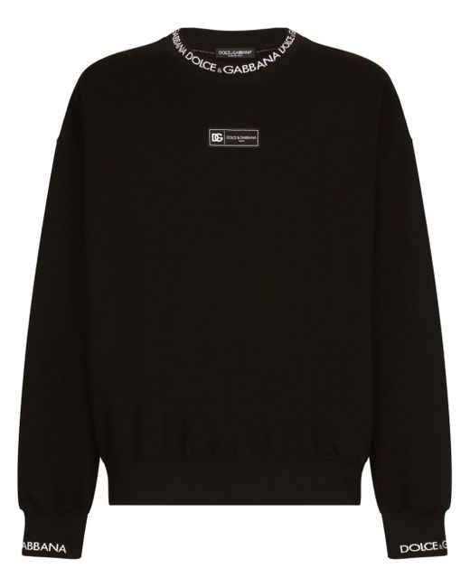 Dolce & Gabbana logo-print cotton-blend sweatshirt