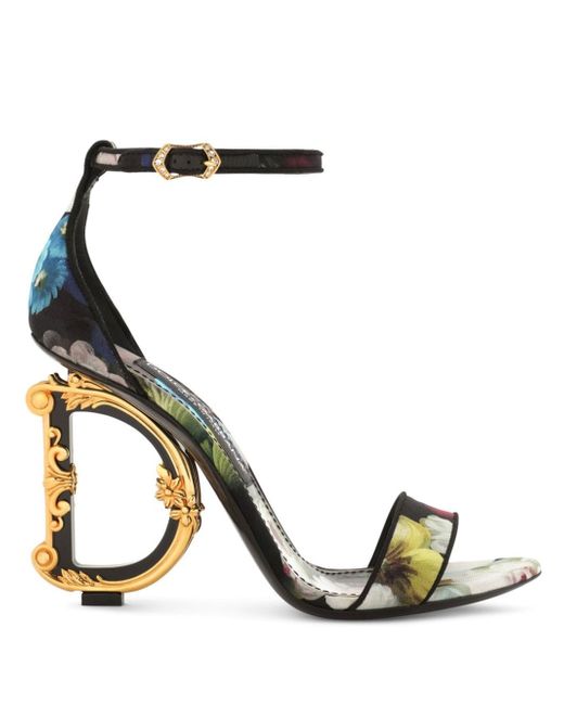 Dolce & Gabbana 105mm DG Baroque-heel sandals
