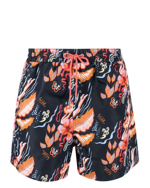 Paul Smith Hawaii floral-printed swimming shorts