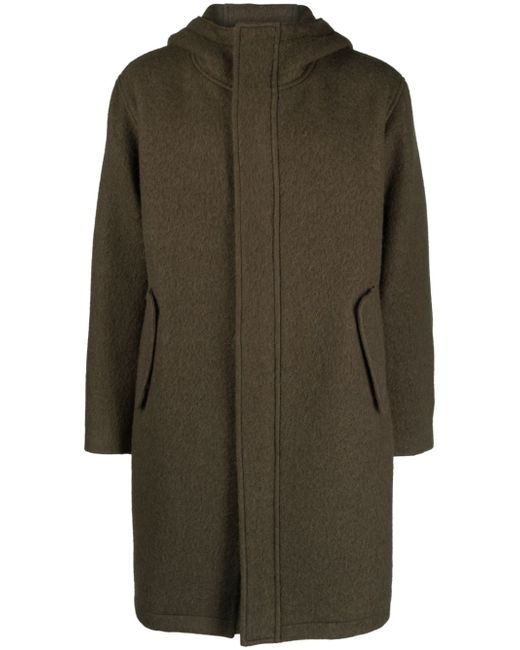 Auralee hooded alpaca-blend midi coat