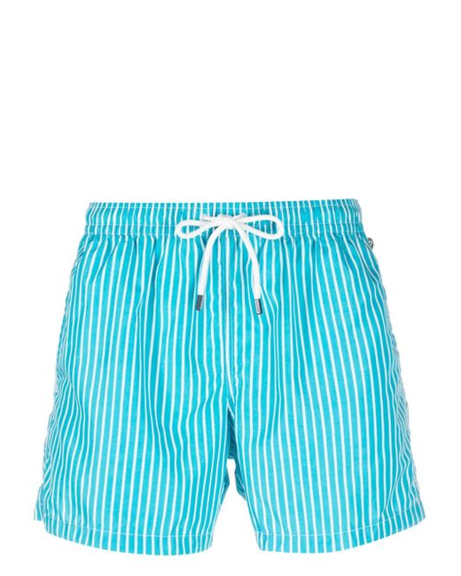 Fedeli Madeira striped-print swim shorts