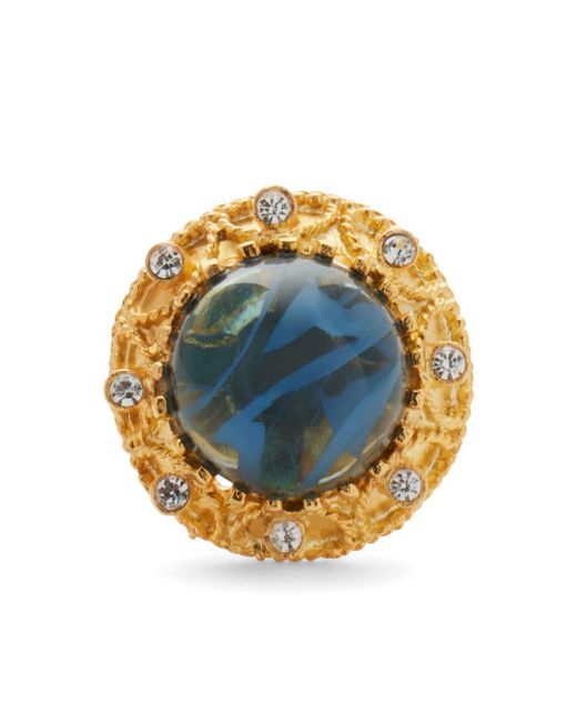 Kenneth Jay Lane cabochon cocktail ring