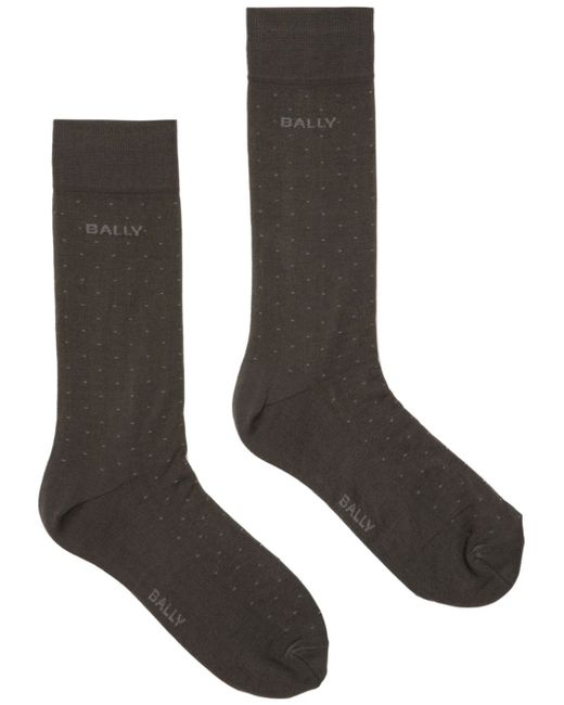 Bally dot-intarsia ankle socks
