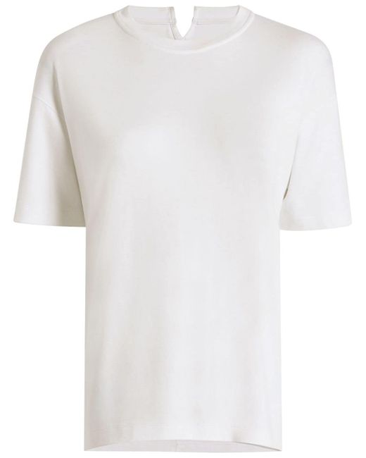 Another Tomorrow Luxe Seamed T-shirt