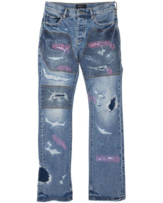 Purple Brand Full Repair bootcut jeans