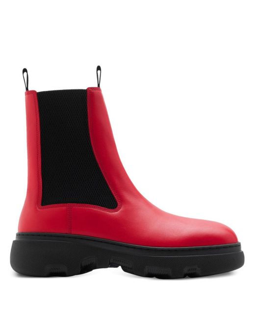 Burberry round-toe chelsea boots